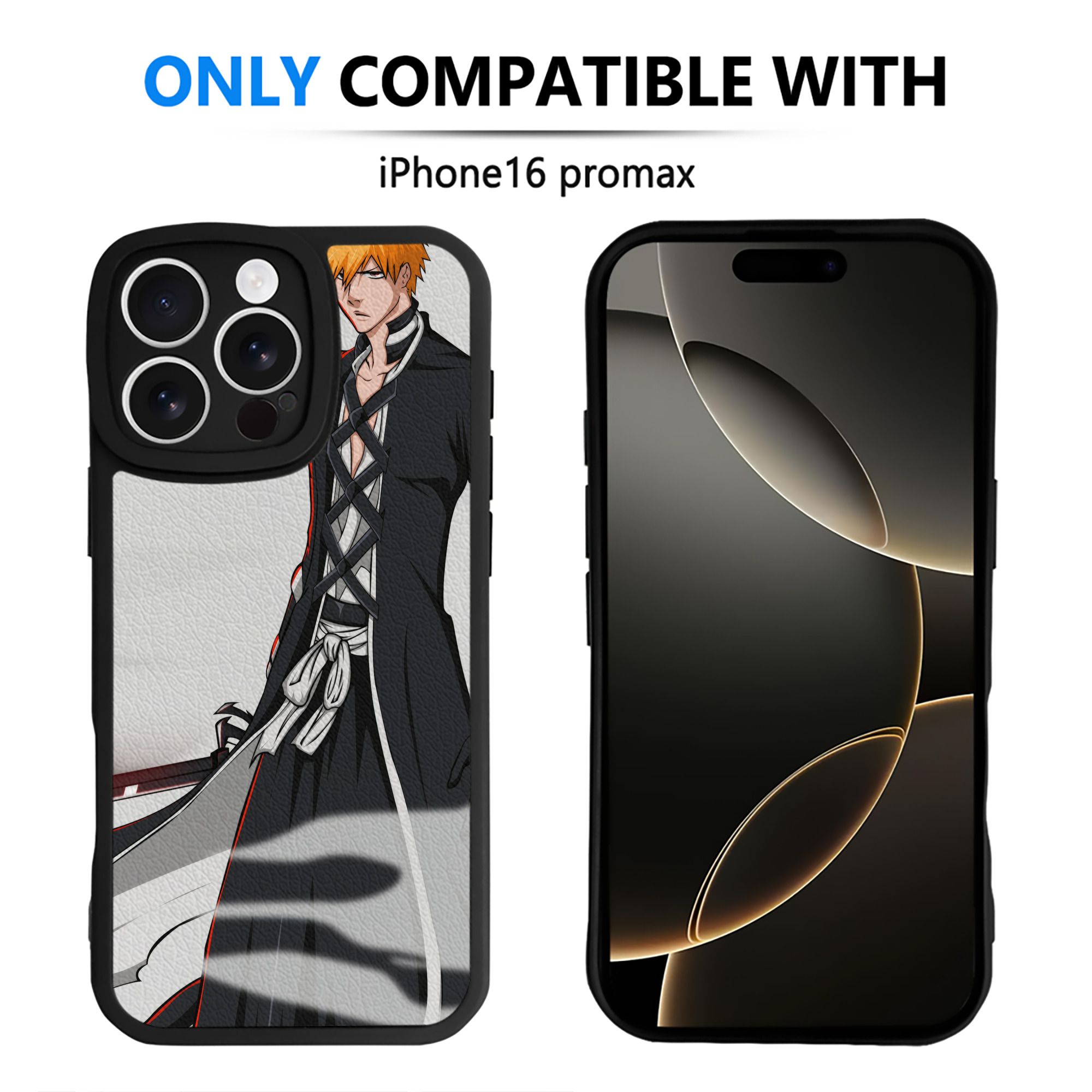 （画像用） ブリーチ BLEACH 【iPhone 16シリーズ対応】シリコンスマホケース（レザー調） 材質：シリコン